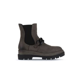 Bueno Shoes 01WV2910 Koyu Gri Nubuk Topuklu Kadın Bot