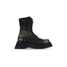 Bueno Shoes 01WV5103 Gri Deri Dolgu Topuklu Kadın Bot