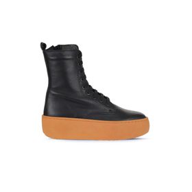 Bueno Shoes 01WV5500 Siyah Dolgu Topuklu Kadın Bot