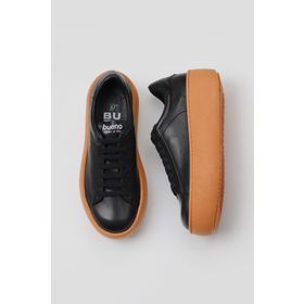 Bueno Shoes 01WV5507 Siyah Turuncu Deri Kadın Sneakers