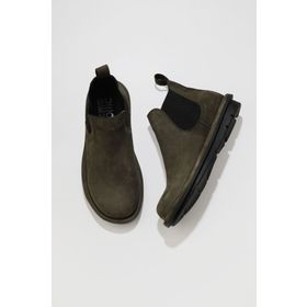 Bueno Shoes 01WV7500 Haki Koyu Nubuk Düz Kadın Bot