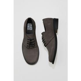 Bueno Shoes 01WV8600 Gri Koyu Nubuk Kadın Düz Ayakkabı
