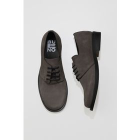 Bueno Shoes 01WV8600 Gri Koyu Nubuk Kadın Düz Ayakkabı
