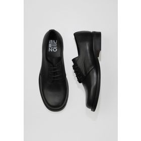 Bueno Shoes 01WV8600 Siyah Deri Kadın Düz Ayakkabı