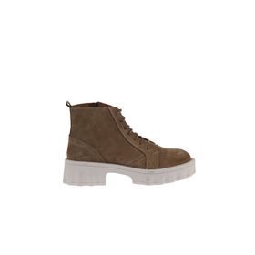 Bueno Shoes 01WV9000 Taba Süet Topuklu Kadın Bot