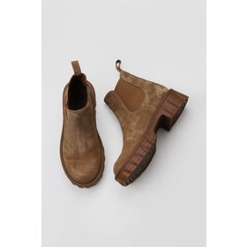 Bueno Shoes 01WV9000 Taba Süet Topuklu Kadın Bot