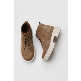 Bueno Shoes 01WV9000 Taba Süet Topuklu Kadın Bot