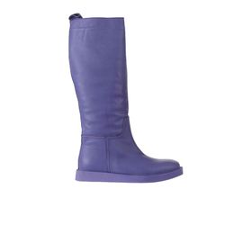 Bueno Shoes 01WV9705 Mor Deri Kadın Düz Çizme
