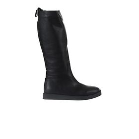 Bueno Shoes 01WV9705 Siyah Deri Düz Kadın Çizme