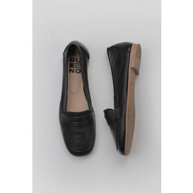 Bueno Shoes 01WY0801 Siyah Deri Kadın Loafer
