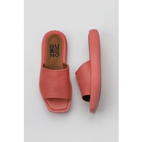 Bueno Shoes 01WY1000 Mercan Deri Kadın Dolgu Topuklu Terlik