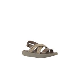 Bueno Shoes 01WY1011 Gri Hasır Deri Kadın Sandalet