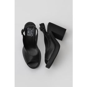 Bueno Shoes 01WY12300 Siyah Deri Kadın Topuklu Ayakkabı