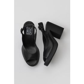 Bueno Shoes 01WY12300 Siyah Deri Kadın Topuklu Ayakkabı