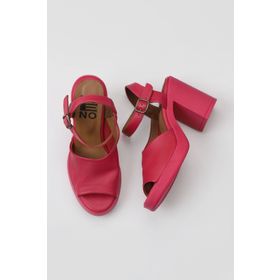 Bueno Shoes 01WY12303 Fuşya Deri Kadın Topuklu Sandalet