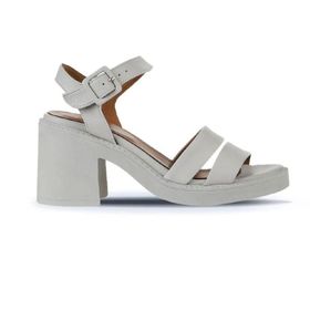 Bueno Shoes 01WY12506 Ekru Deri Kadın Topuklu Sandalet