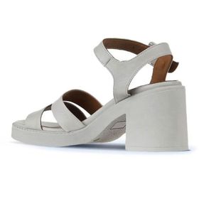 Bueno Shoes 01WY12506 Ekru Deri Kadın Topuklu Sandalet