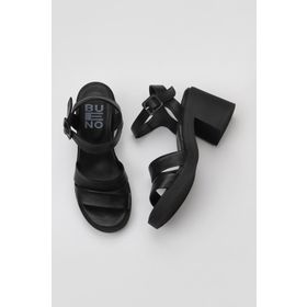 Bueno Shoes 01WY12506 Siyah Deri Kadın Topuklu Ayakkabı
