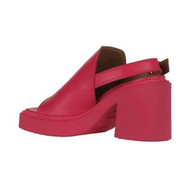 Bueno Shoes 01WY12700 Fuşya Deri Kadın Topuklu Sandalet