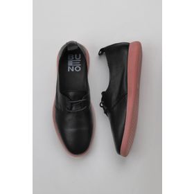Bueno Shoes 01WY1509 Siyah Pembe Deri Kadın Klasik Ayakkabı