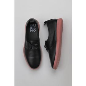 Bueno Shoes 01WY1509 Siyah Pembe Deri Kadın Klasik Ayakkabı