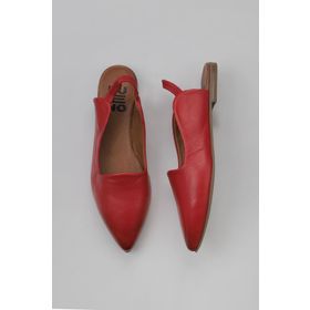 Bueno Shoes 01WY1802 Kırmızı Deri Kadın Düz Sandalet