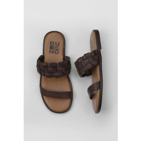 Bueno Shoes 01WY2006 Kahverengi Deri Kadın Düz Terlik