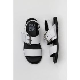 Bueno Shoes 01WY2013 Beyaz Deri Kadın Sandalet