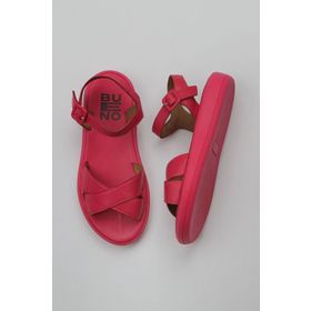 Bueno Shoes 01WY2301 Fuşya Deri Kadın Düz Sandalet