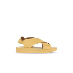 Bueno Shoes 01WY2303 Sarı Deri Kadın Düz Sandalet