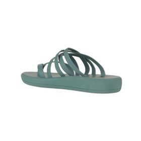 Bueno Shoes 01WY2317 Yeşil Açık Deri Kadın Parmak Arası Terlik