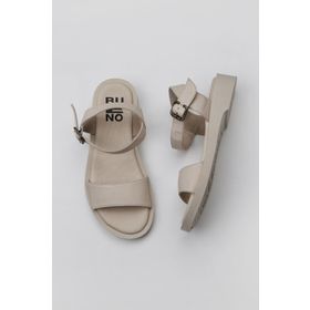 Bueno Shoes 01WY2900 Krem Deri Kadın Sandalet