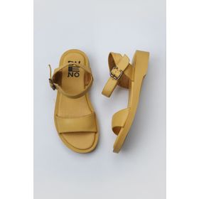 Bueno Shoes 01WY2900 Sarı Deri Kadın Sandalet