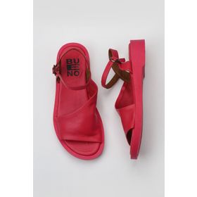 Bueno Shoes 01WY2901 Fuşya Deri Kadın Düz Sandalet