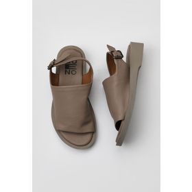 Bueno Shoes 01WY2917 Gri Deri Kadın Düz Sandalet