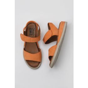 Bueno Shoes 01WY5100 Mercan Nubuk Kadın Düz Sandalet