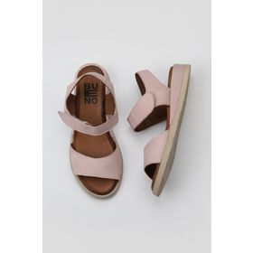 Bueno Shoes 01WY5100 Pudra Nubuk Kadın Düz Sandalet