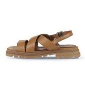 Bueno Shoes 01WY5501 Taba Deri Kadın Düz Sandalet