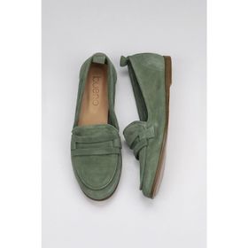 Bueno Shoes 01WY6000 Yeşil Süet Kadın Loafer