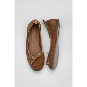 Bueno Shoes 01WY6004 Taba Süet Deri Kadın Düz Babet