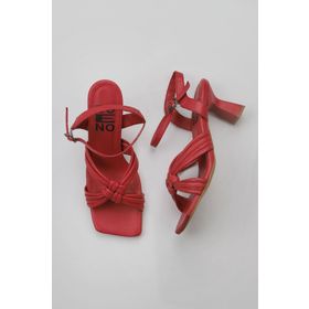 Bueno Shoes 01WY6805 Kırmızı Deri Kadın Topuklu Sandalet