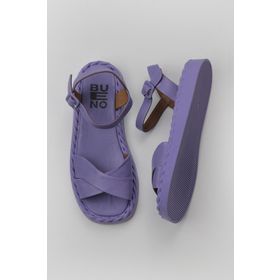 Bueno Shoes 01WY9102 Lila Deri Kadın Düz Sandalet
