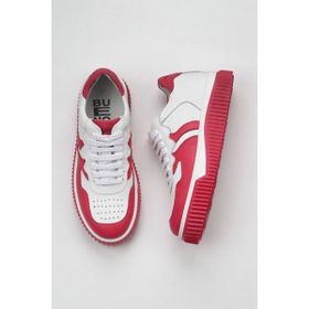 Bueno Shoes 01WZ10400 Fuşya Beyaz Deri Kadın Spor Ayakkabı