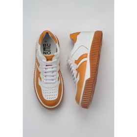 Bueno Shoes 01WZ10400 Turuncu Beyaz Deri Kadın Spor Ayakkabı