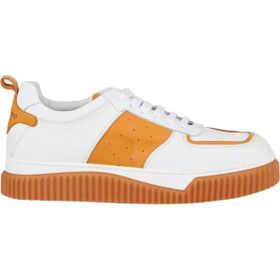 Bueno Shoes 01WZ10401 Beyaz Turuncu Deri Kadın Spor Ayakkabı