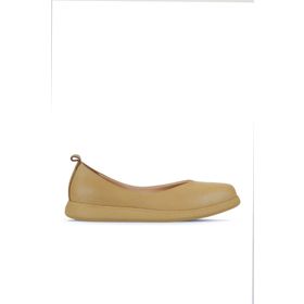 Bueno Shoes 01WZ3104 Tarçın Deri Kadın Düz Babet