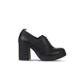 Bueno Shoes 01WZ3200 Siyah Deri Kadın Topuklu Ayakkabı