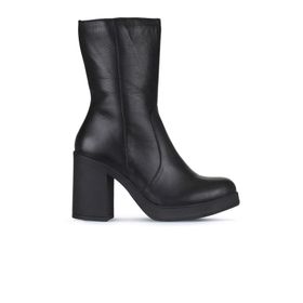 Bueno Shoes 01WZ3203 Siyah Deri Kadın Topuklu Bot