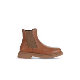 Bueno Shoes 01WZ4007 Taba Düz Deri Kadın Bot