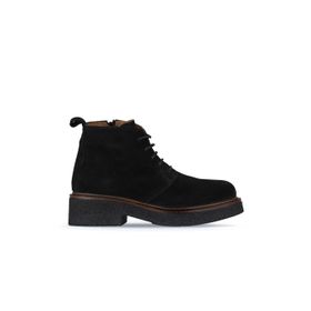 Bueno Shoes 01WZ4304 Siyah Süet Topuklu Kadın Bot